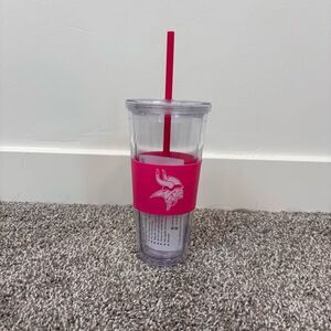 NFL Minnesota Vikings 22oz Pink Tumbler NEW